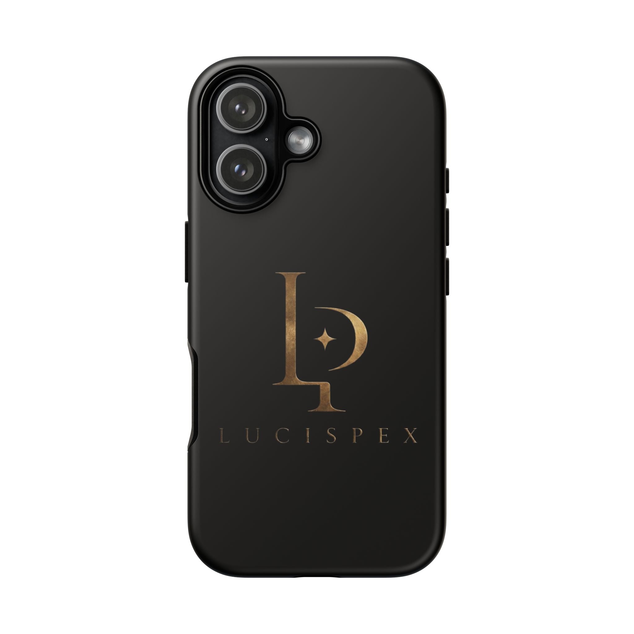 Phone Case — Black Lucispex Logo Tough Protective Case
