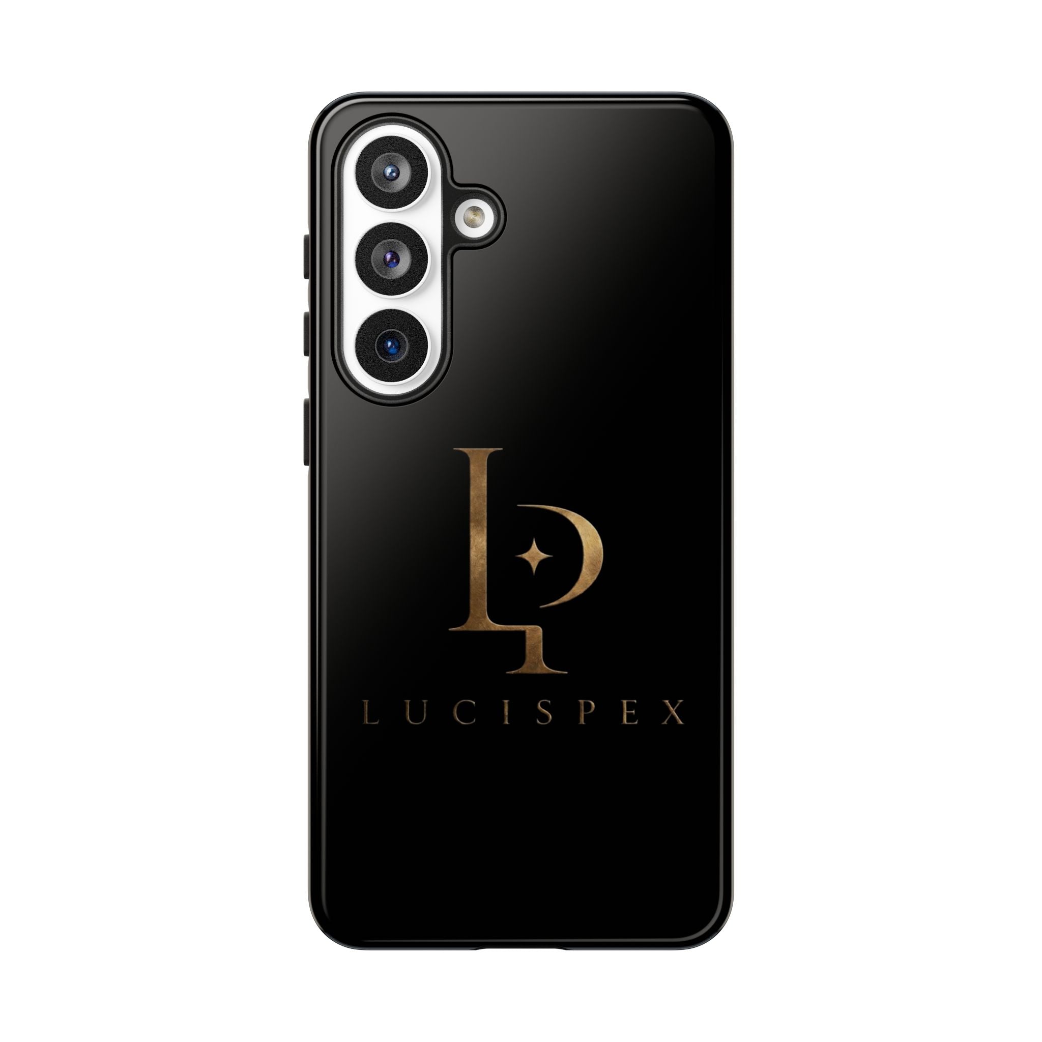 Phone Case — Black Lucispex Logo Tough Protective Case