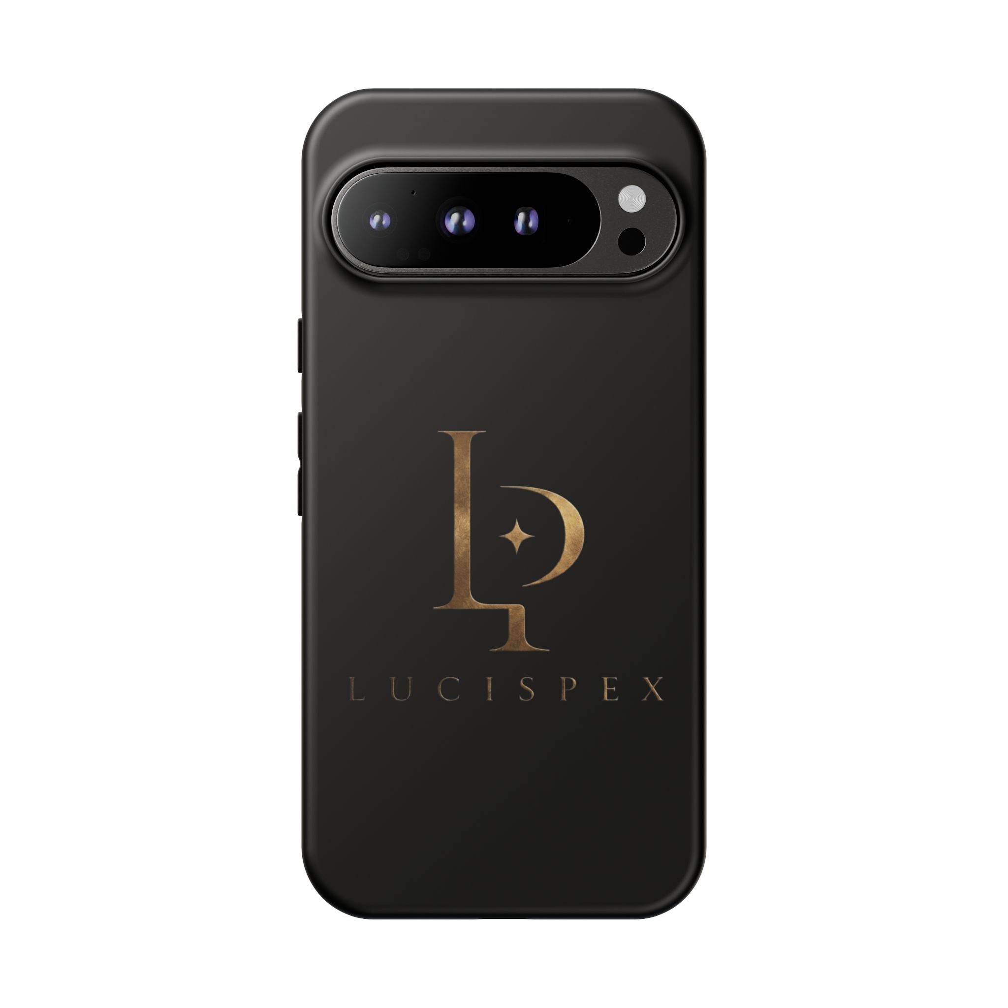 Phone Case — Black Lucispex Logo Tough Protective Case