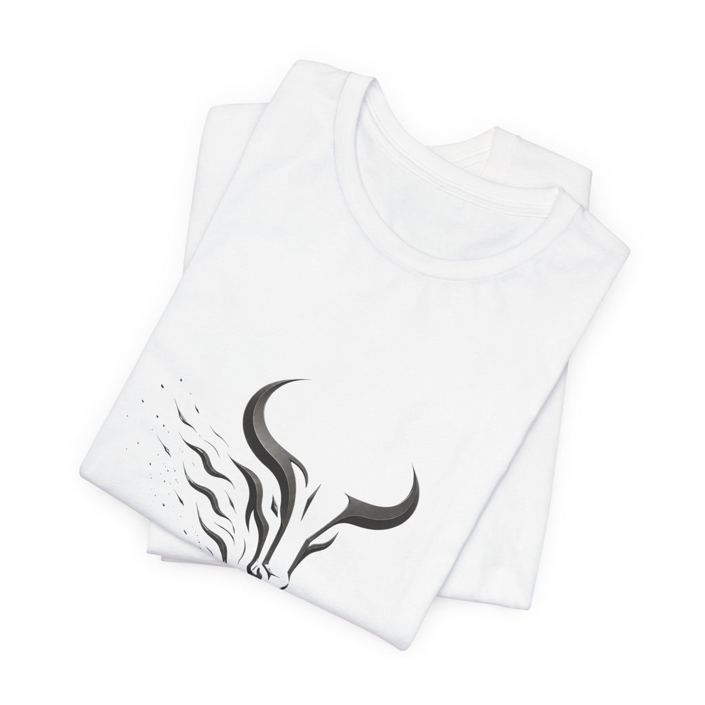 Unleash The Power Tee — Minimal Bull Logo Motivational T-Shirt