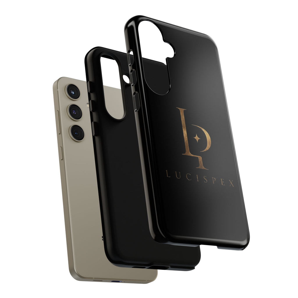 Phone Case — Black Lucispex Logo Tough Protective Case