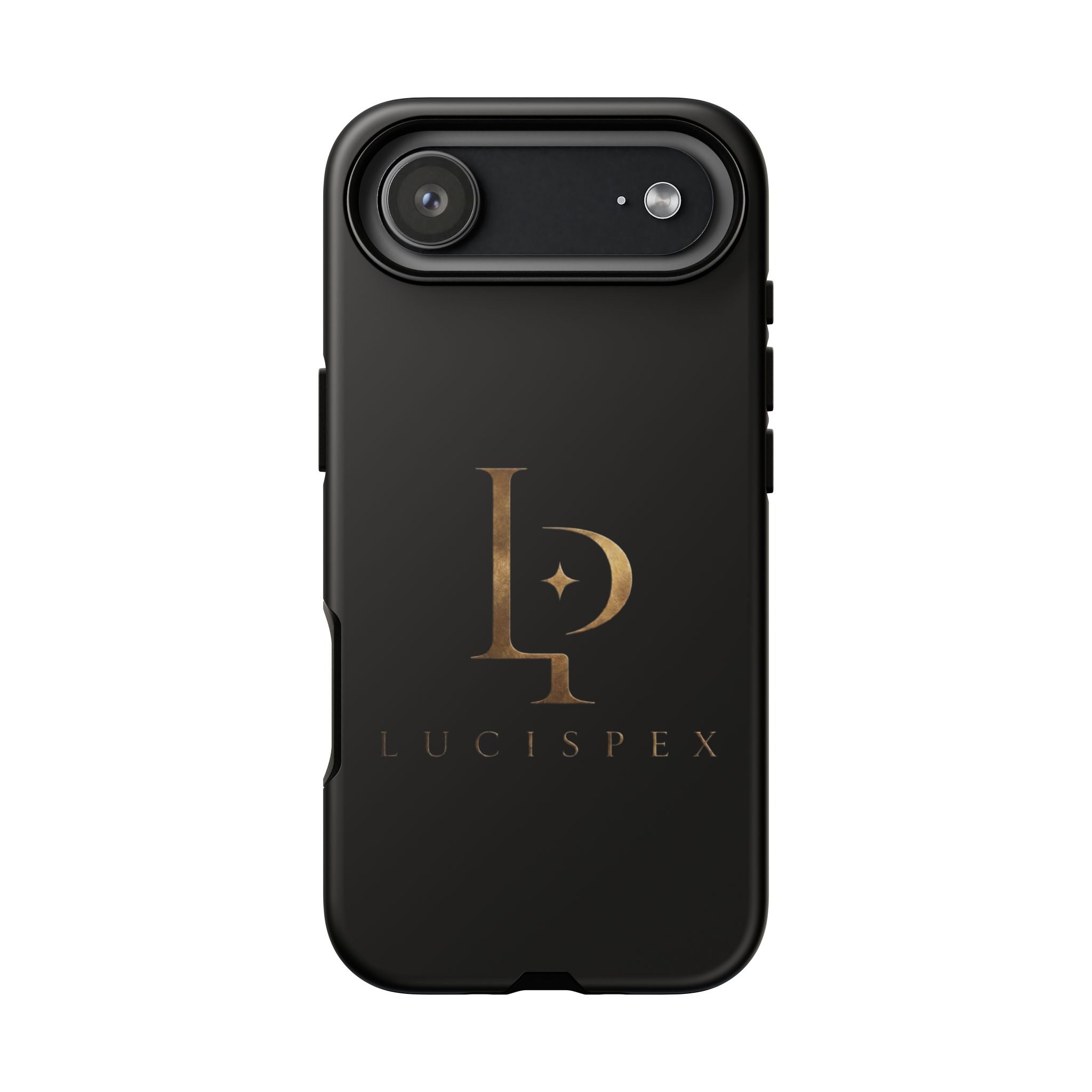 Phone Case — Black Lucispex Logo Tough Protective Case