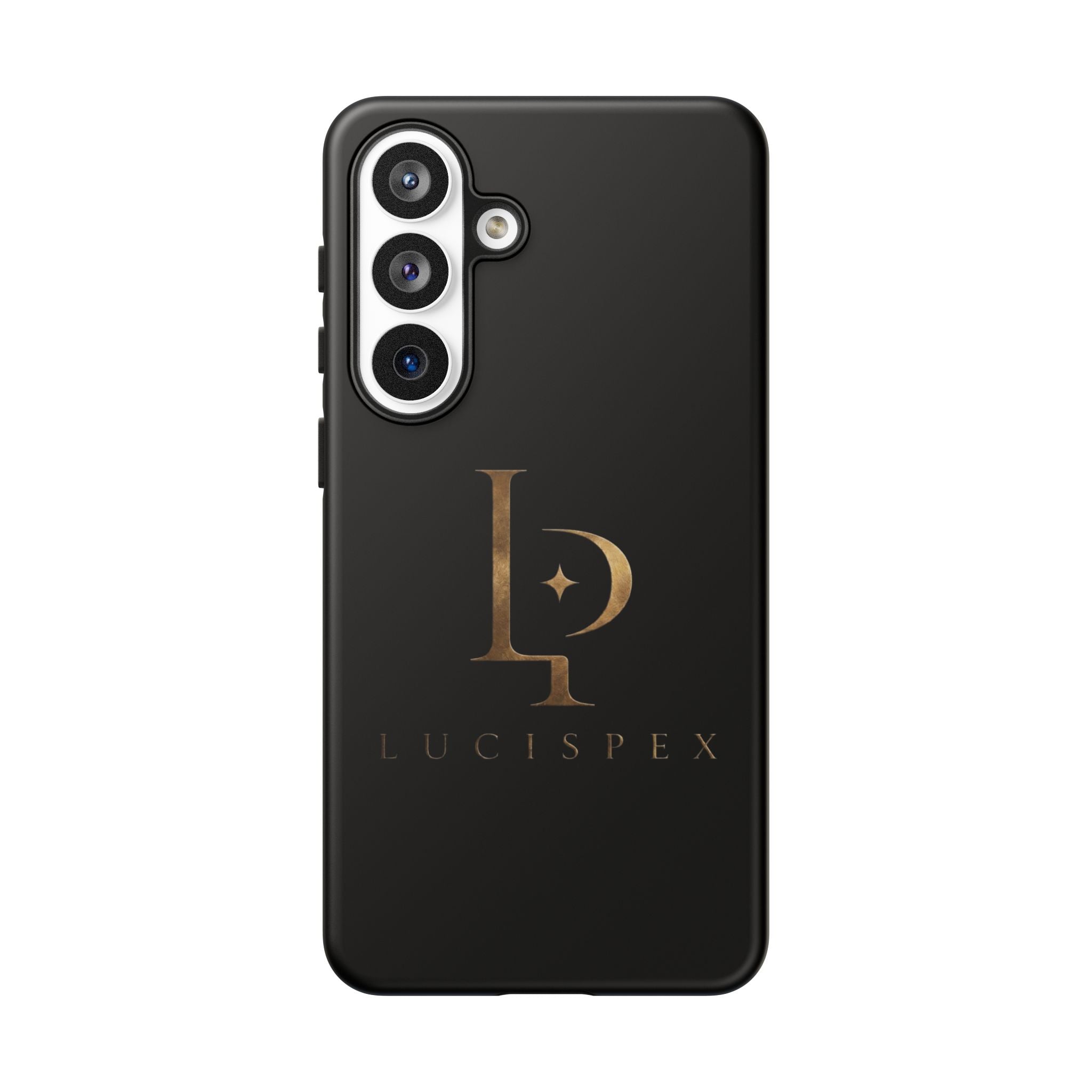 Phone Case — Black Lucispex Logo Tough Protective Case