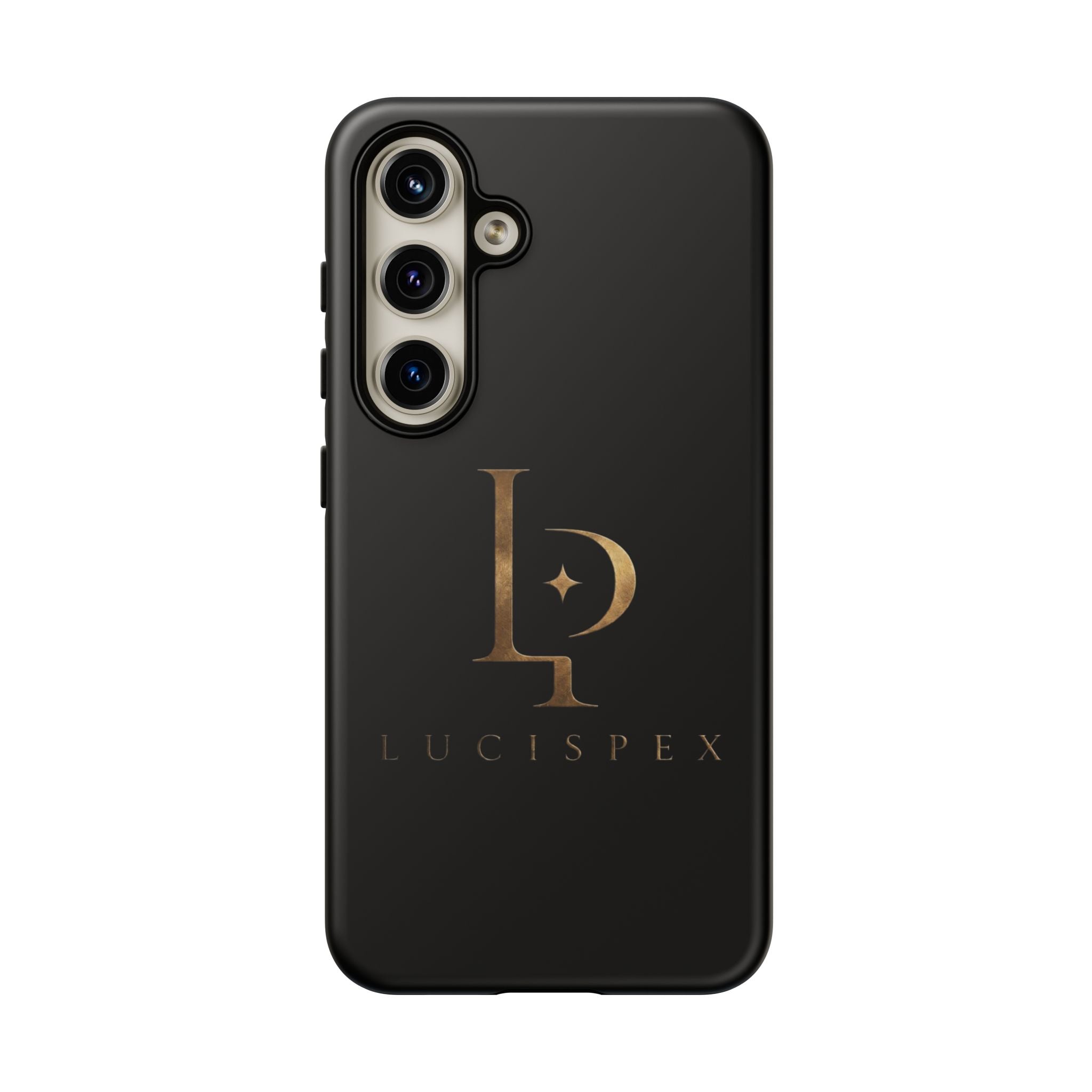 Phone Case — Black Lucispex Logo Tough Protective Case