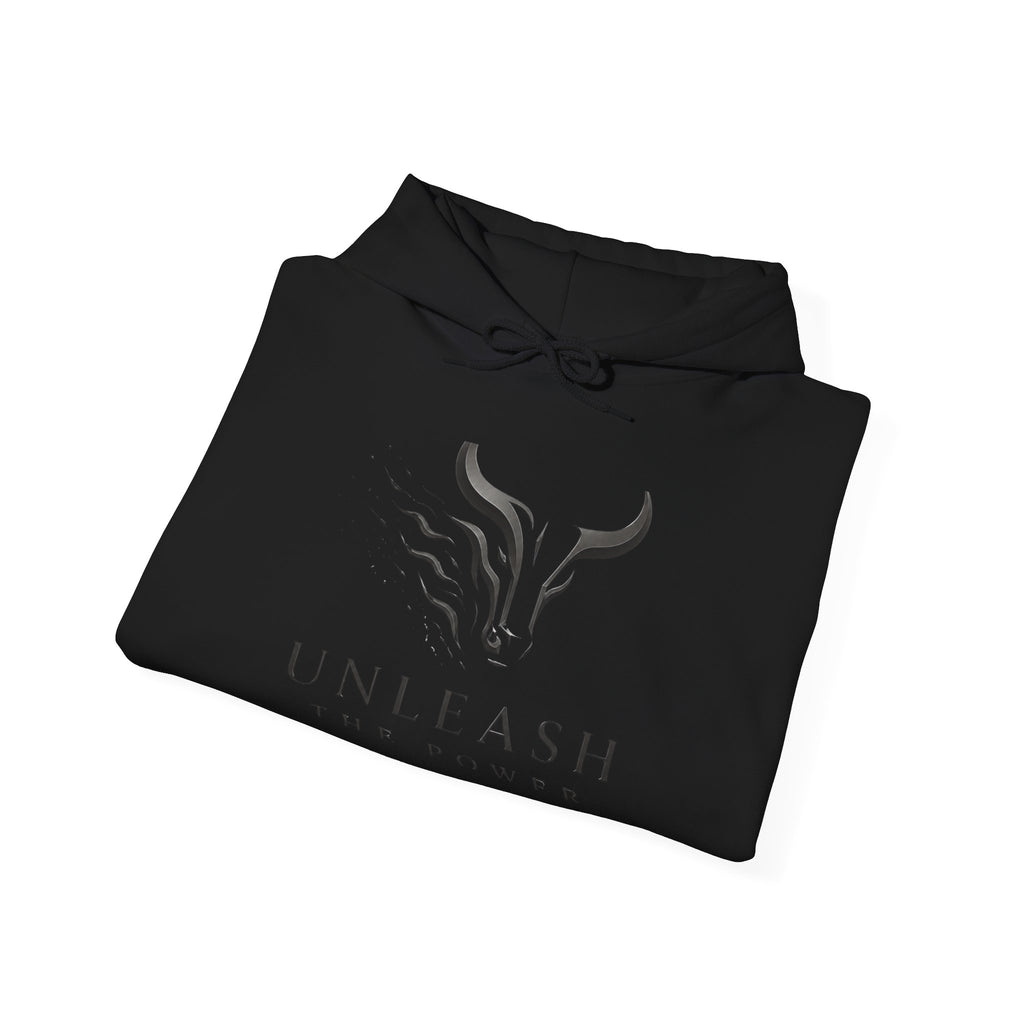 Unleash the Power Bull Logo Hoodie — Motivational Athletic Pullover