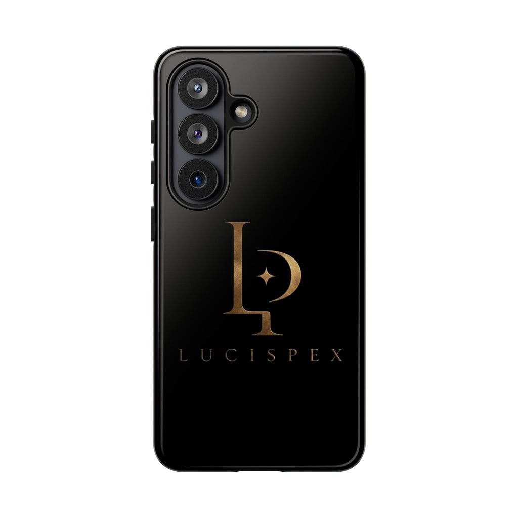 Phone Case — Black Lucispex Logo Tough Protective Case