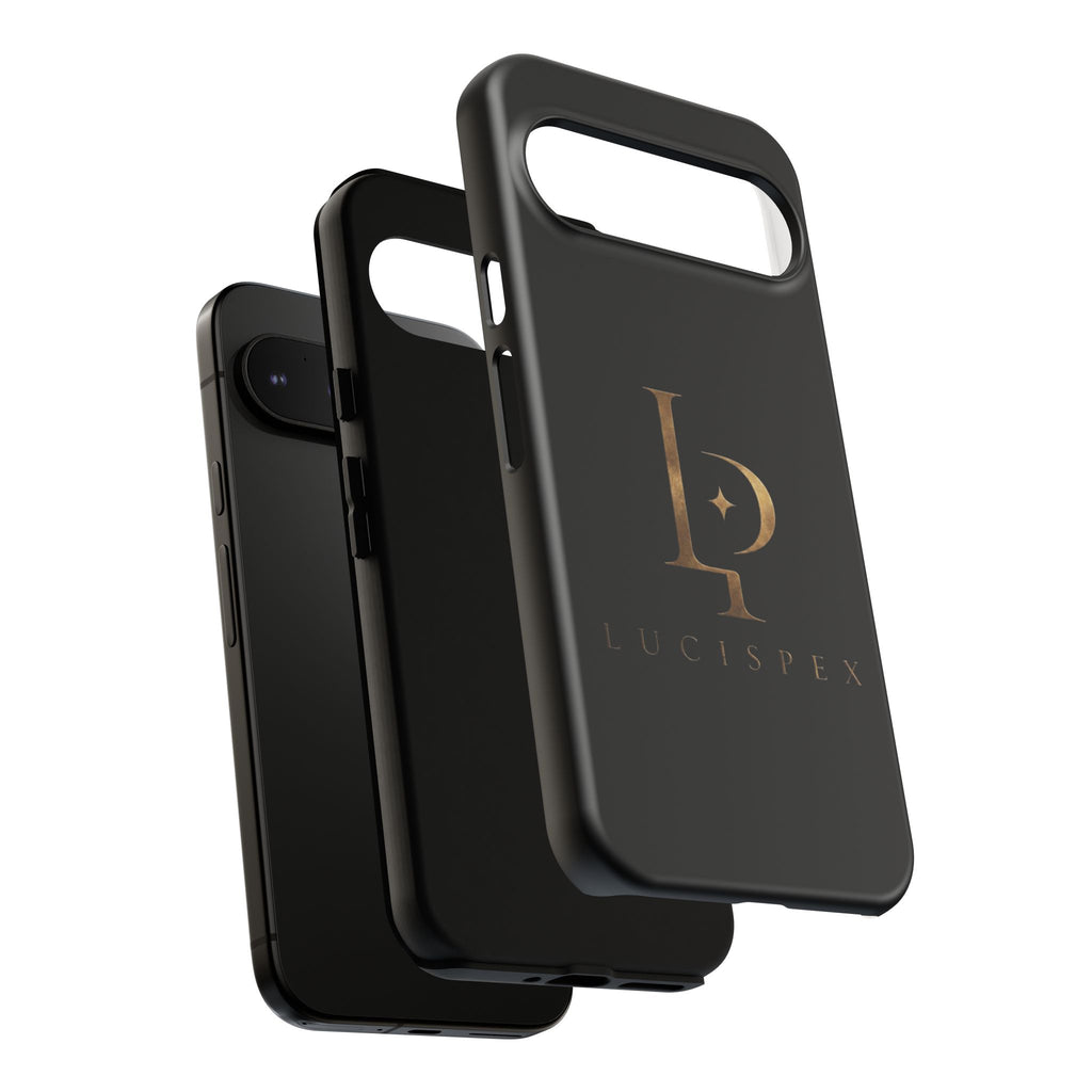 Phone Case — Black Lucispex Logo Tough Protective Case