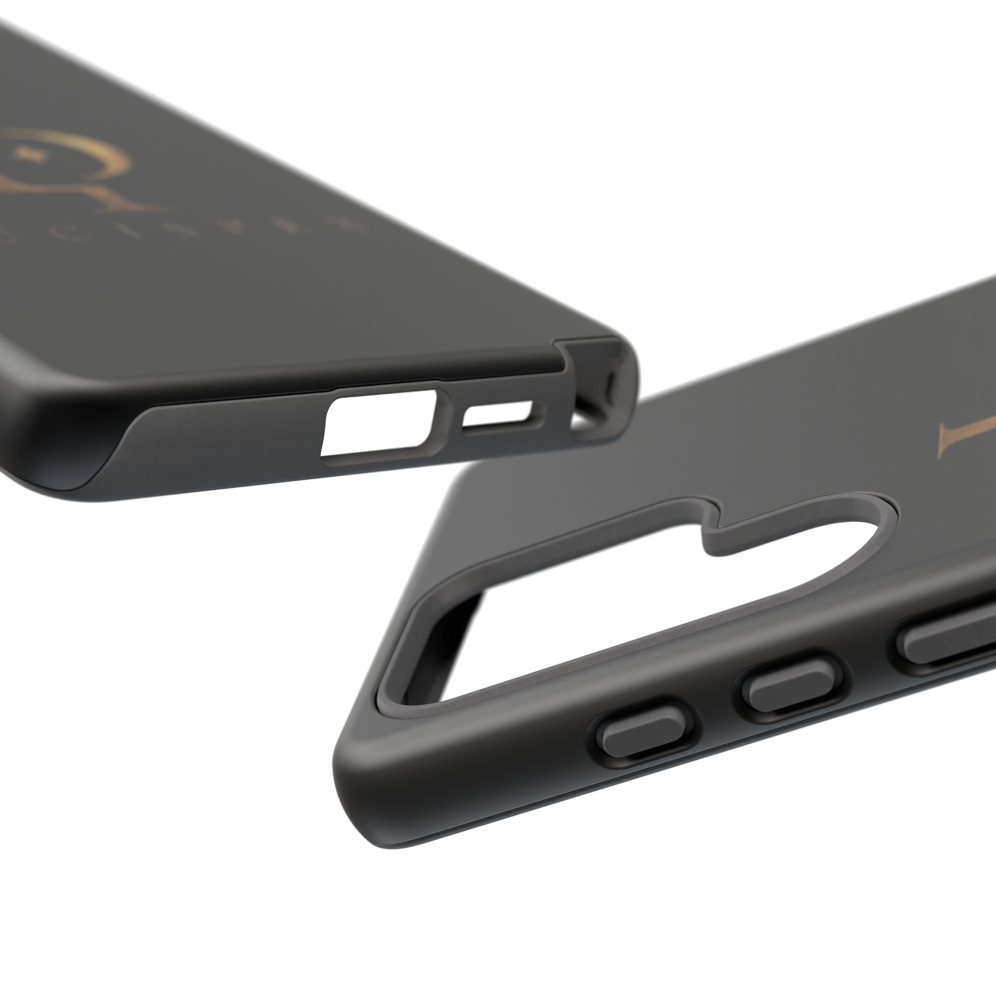 Phone Case — Black Lucispex Logo Tough Protective Case