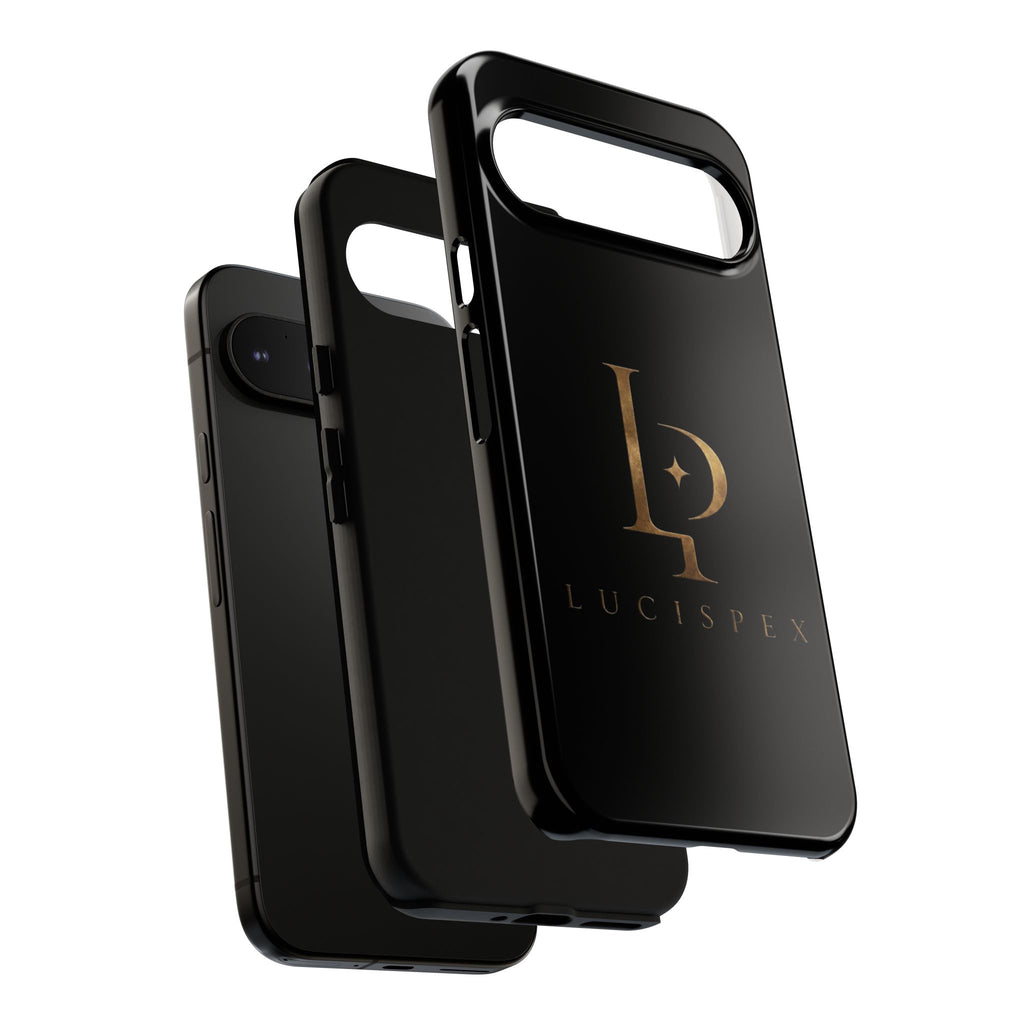 Phone Case — Black Lucispex Logo Tough Protective Case