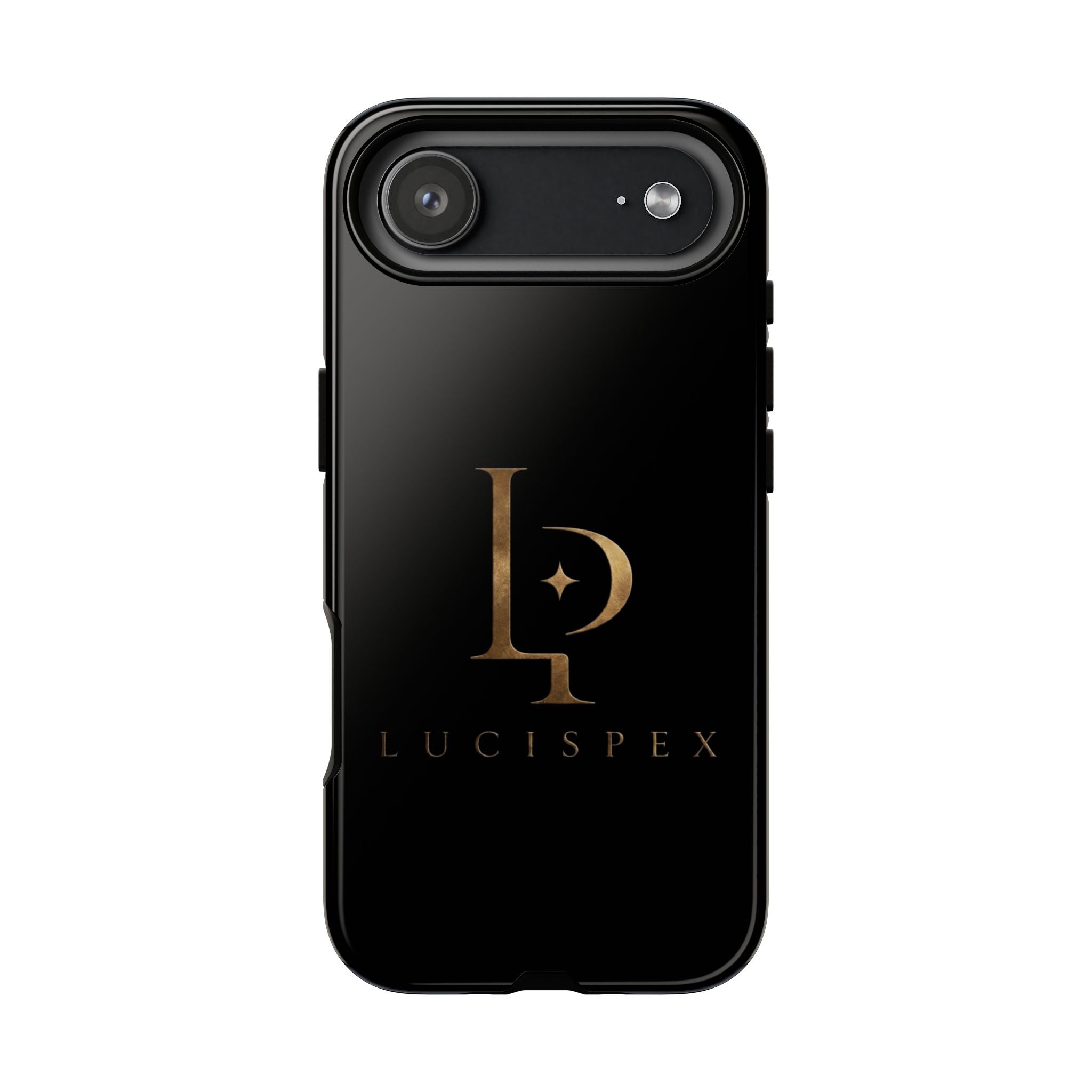 Phone Case — Black Lucispex Logo Tough Protective Case