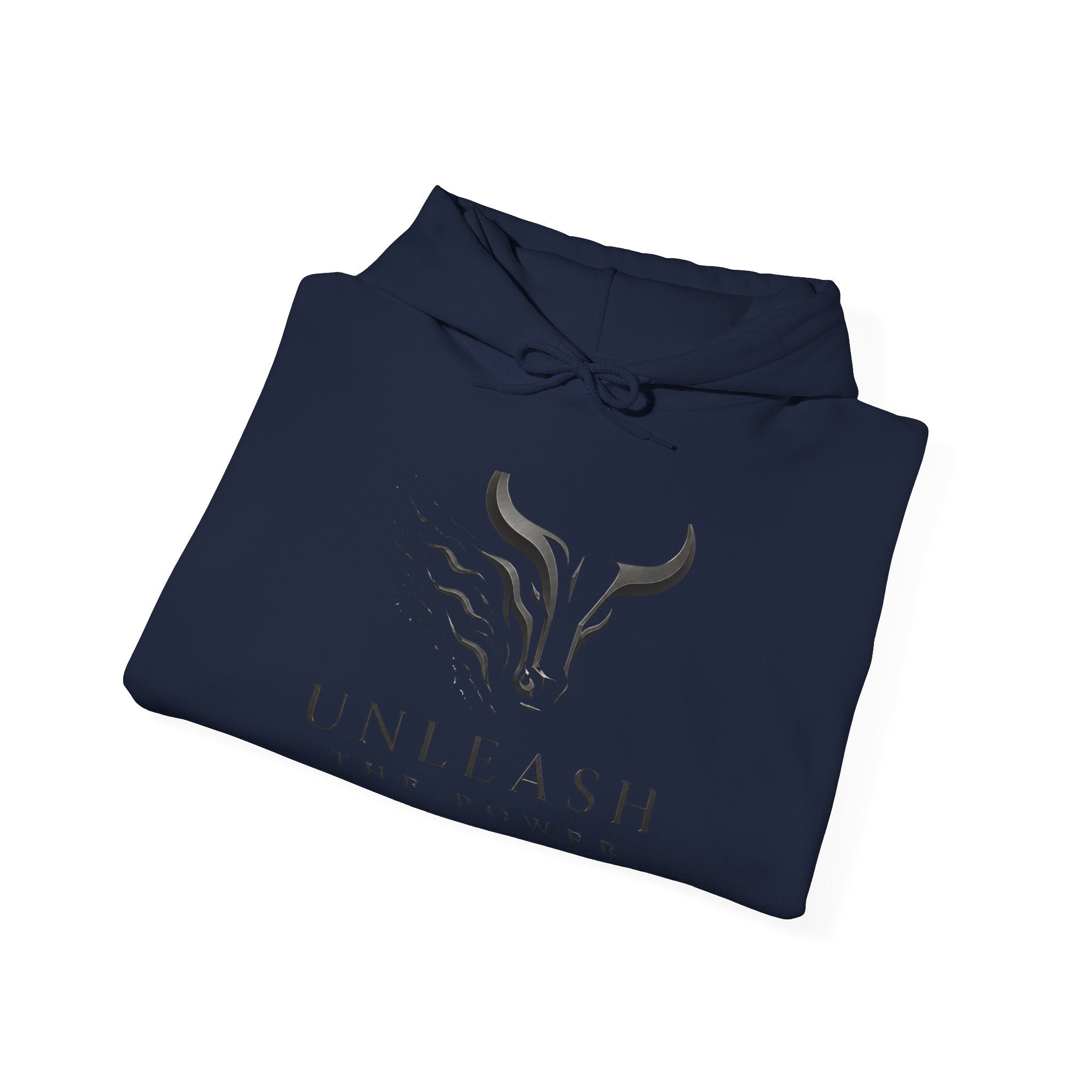 Unleash the Power Bull Logo Hoodie — Motivational Athletic Pullover