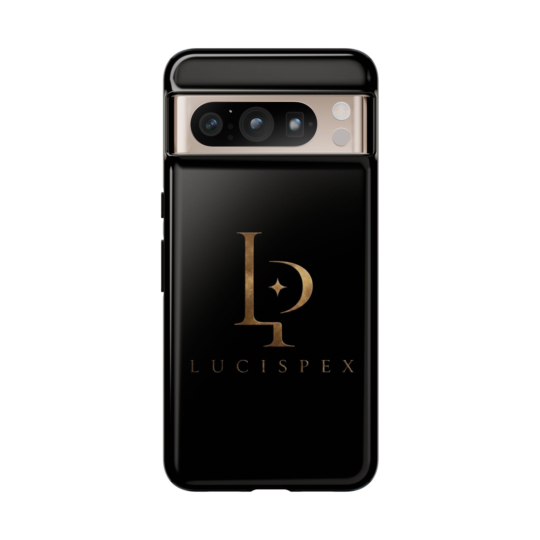 Phone Case — Black Lucispex Logo Tough Protective Case