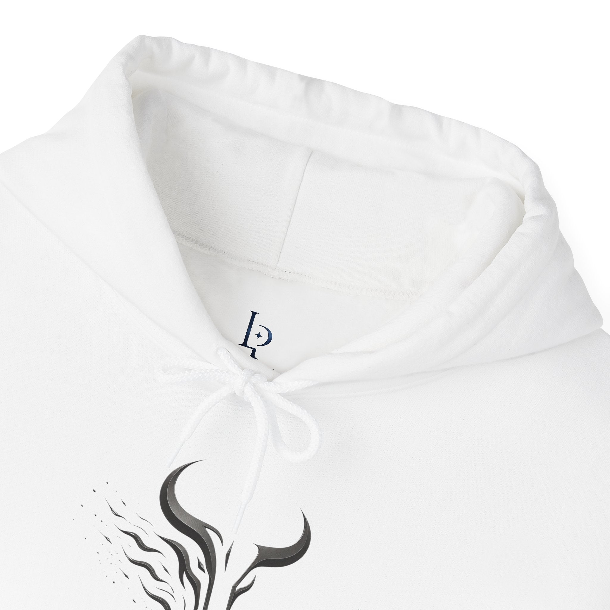 Unleash the Power - Silver Bull Logo Hoodie — Motivational Athletic Pullover