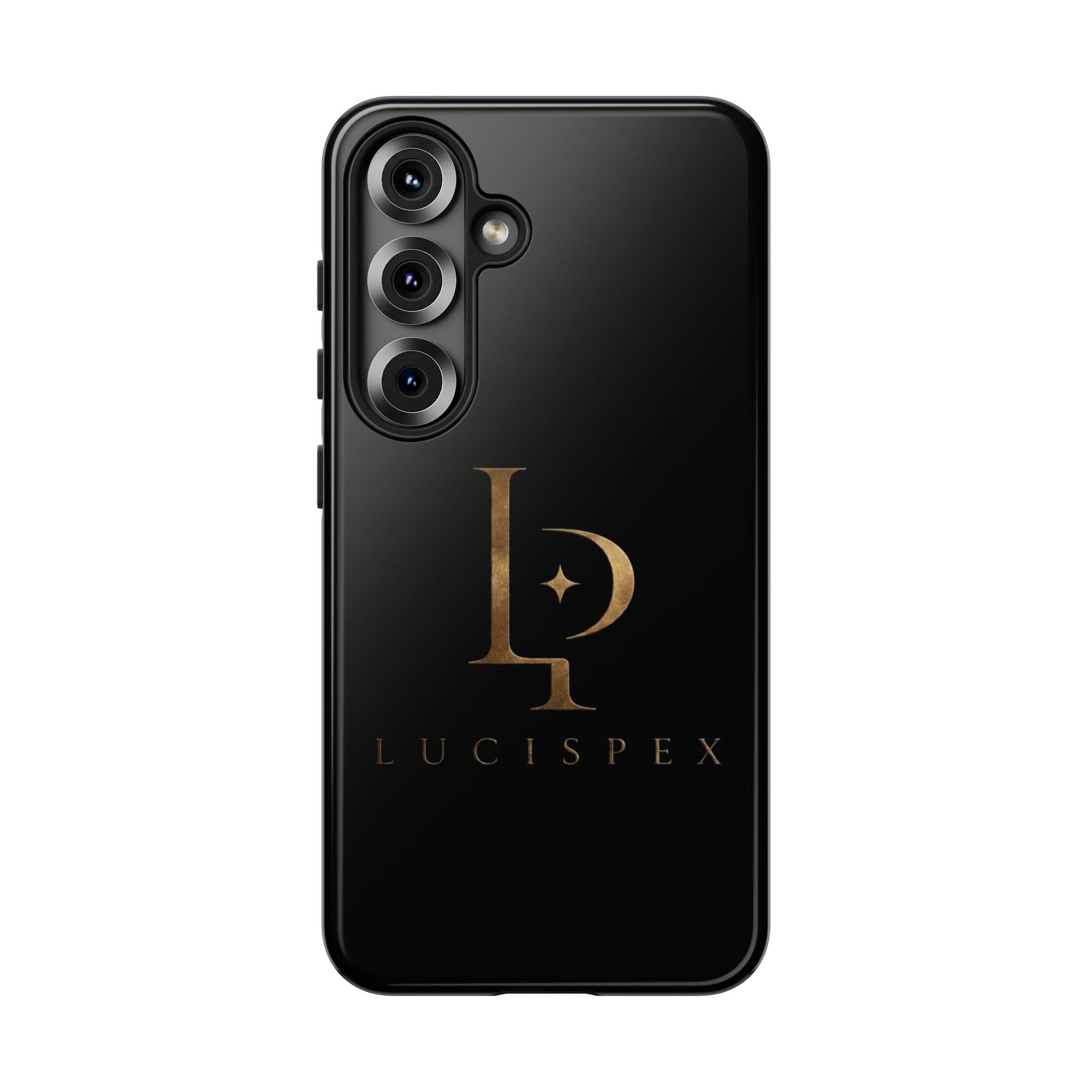 Phone Case — Black Lucispex Logo Tough Protective Case